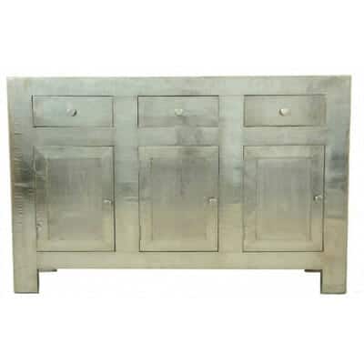 Large White Metal Sideboard Iris Furnishing Large-White-Metal-Sideboard-2 - Large White Metal Sideboard Iris Furnishing