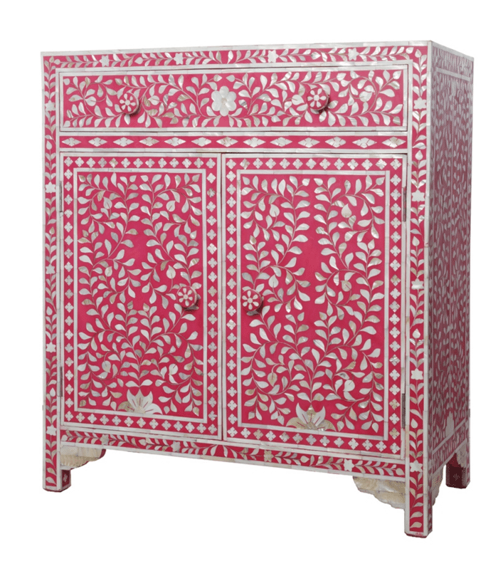 Pink Mother Of Pearl Cabinet Iris Furnishing Pink Mother Of Pearl Cabinet 1